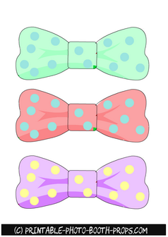 Easter Bow Ties Photo Booth Props