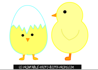 Easter Chicks Props