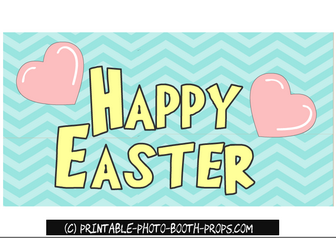 Free Printable Happy Easter Sign 