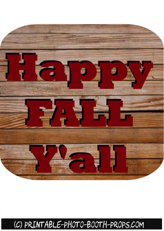 Happy Fall Y'all Sign 