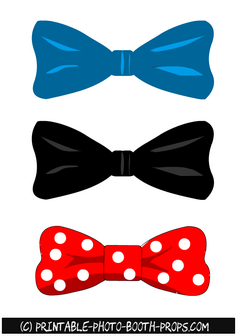 Free Printable Bow Ties Graduation Party Props