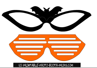 Free Printable Glasses Props for Halloween