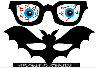Scary Glasses with Eye Balls Prop