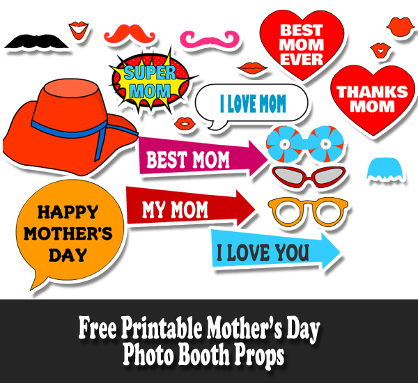 Mother's Day Photo Booth Props