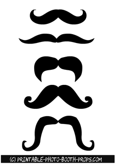 Moustaches Photo Booth Props 