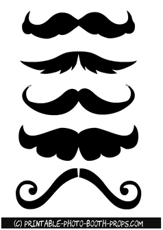 Moustaches Props in different Styles