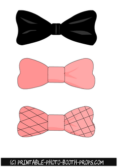 Bow Ties Props for Paris themed Photo Booth 