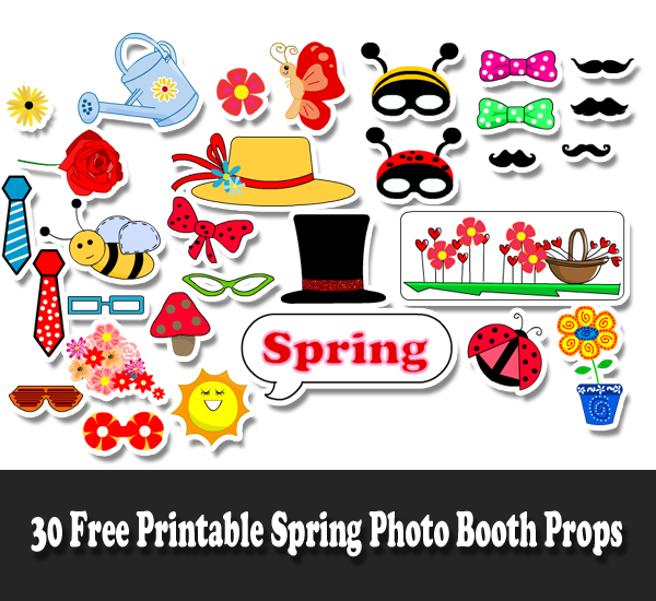 Free Printable Spring Photo Booth Props