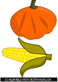 Pumpkin and Corn Props