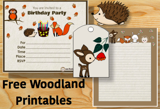free woodland printables