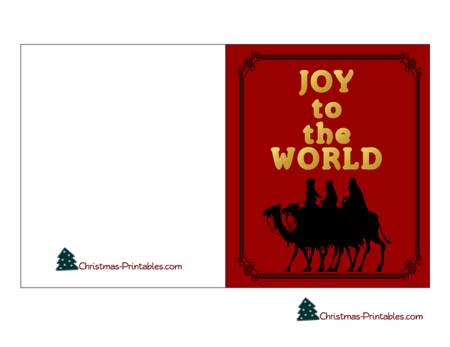 Joy to the Word, Christian Christmas Card