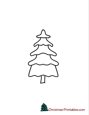 coloring page of christmas tree