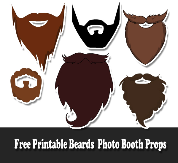 Free Printable Beards Photo Booth Props