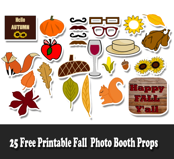Printable Fall themed Props