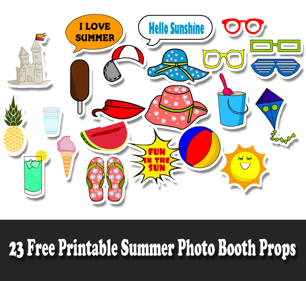 Summer Photo Booth Props