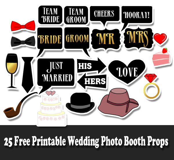 Wedding Photo Booth Props Free